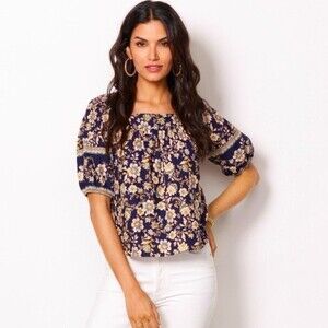 Roan + Ryan Soren Square Neck Top XS NWT
